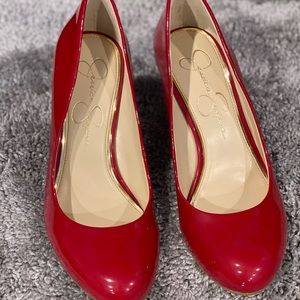 ❤️NWOT❤️ Jessica Simpson Red Patent Leather wedges